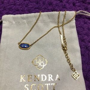 Elisa BLUE opal necklace